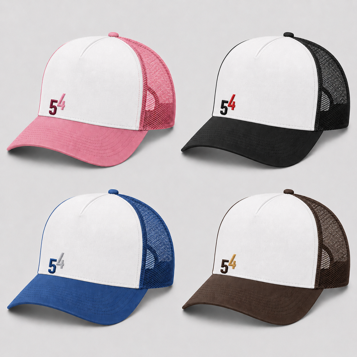 Caps with 54